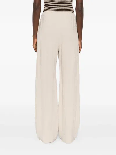 Nanushka Elastic-waist Trousers In Neutral