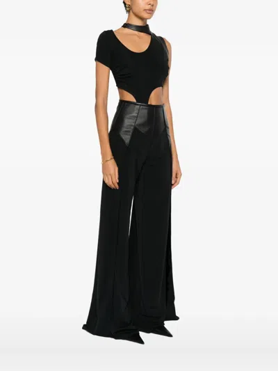 Mitiliane Couture Leather Insert Top In Black