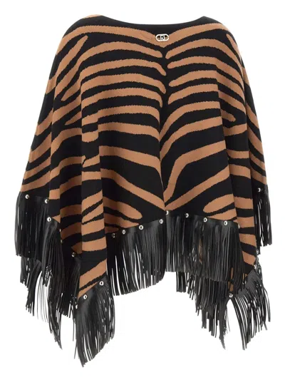 Liu •jo Cape Liu Jo Woman Color Multicolor In Brown