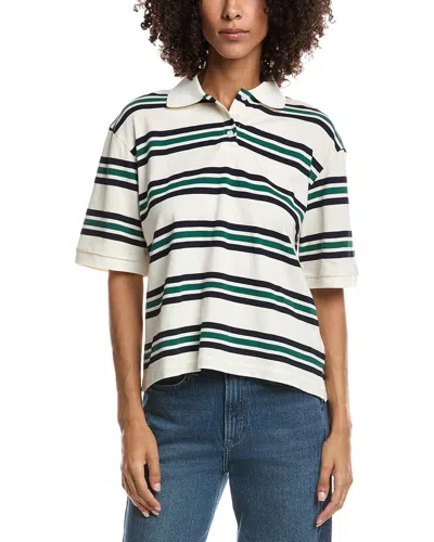 Lyra & Co Boxy Polo Shirt In White