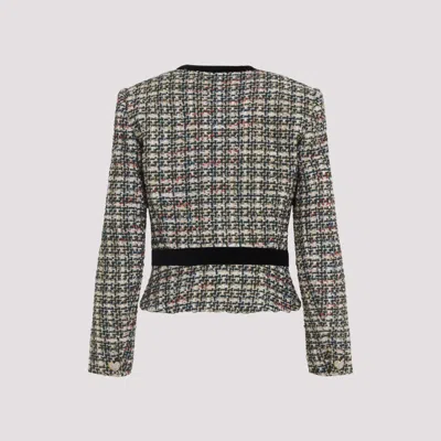 Valentino Garavani Multicolored Patterned Wool-blend Jacket In Multi