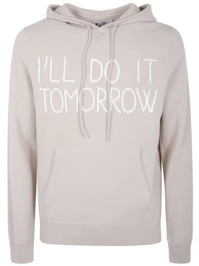 Mc2 Saint Barth Hooded Embroidered Hoodie In Gray