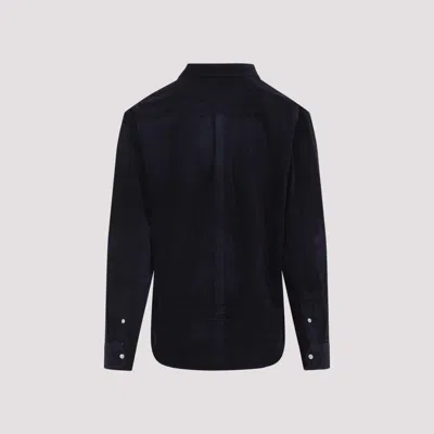 Carhartt Long Sleeve Corduroy Shirt With Button Collar In Blue