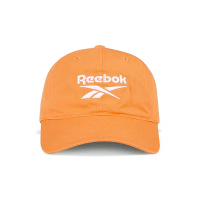 Reebok Logo Cap In Orange