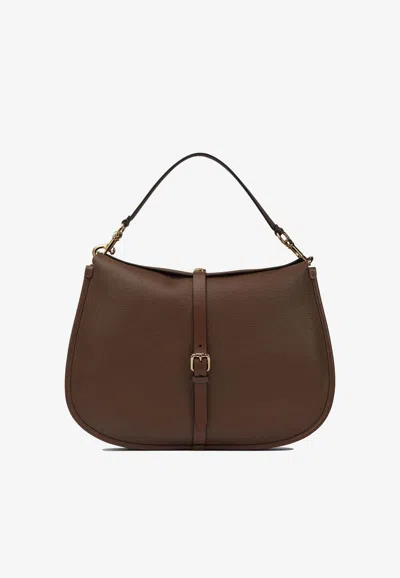 Etro Women Medium Pony Shoulder Bag In Brown