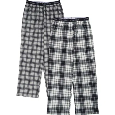 Calvin Klein Kids' 2-pack Sleep Pants In Gray