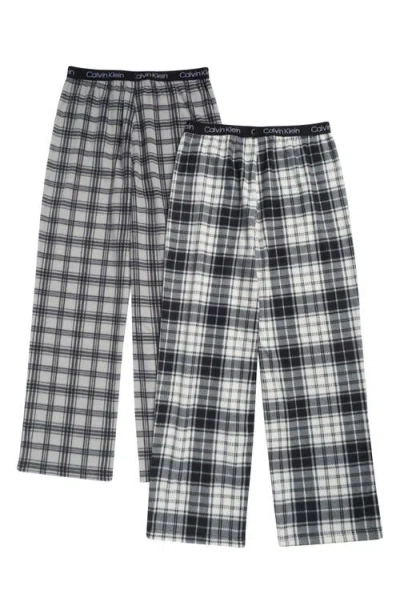 Calvin Klein Kids' 2-pack Sleep Pants In Gray
