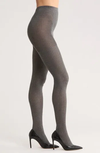 Nordstrom Rack Rib Sweater Tights In Gray