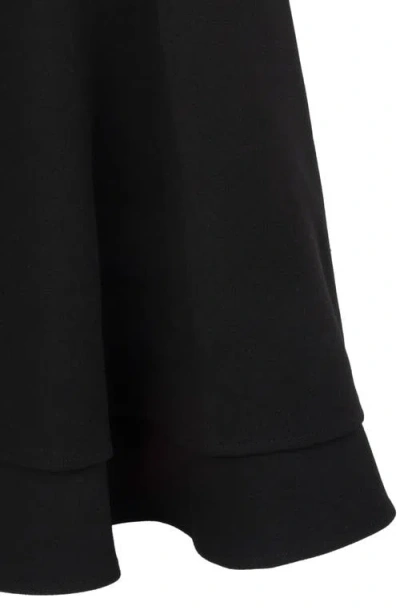 Rare Editions Kids' Scuba Knit Dress In Black