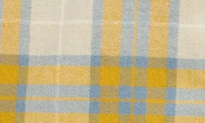 Volcom Kids' Flannel Button-up Shirt & Jeans Set In Yellow