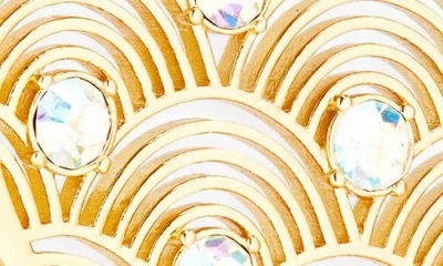 Kurt Geiger London Southbank Rainbow Hoop Earrings In Gold