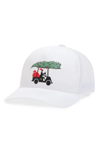 Travismathew Bag Of Gifts Baseball Cap In White