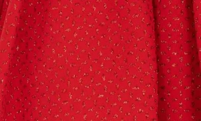 Rare Editions Kids' Glitter Party Dress & Crossbody Bag Set In Red