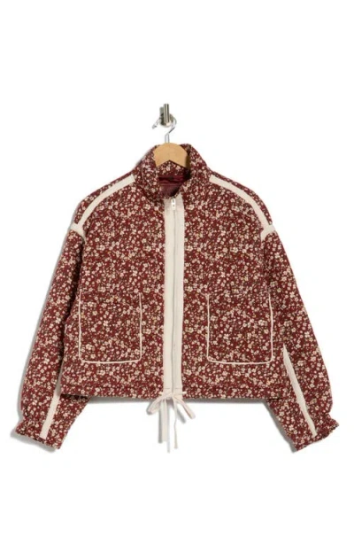 Blanknyc Cropped Quilted Jacket In Brown