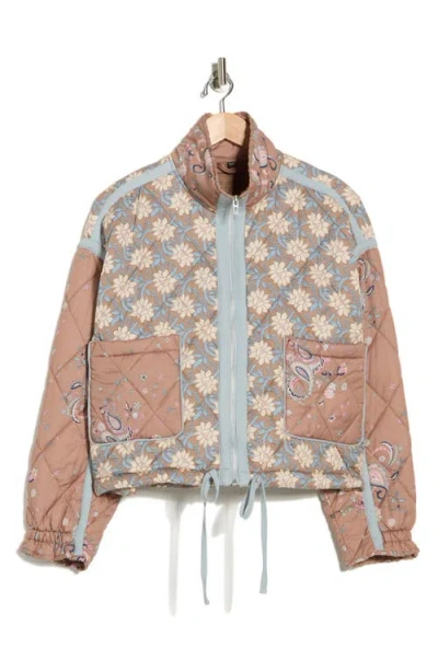 Blanknyc Bloom Bash Quilted Bomber Jacket In Multi