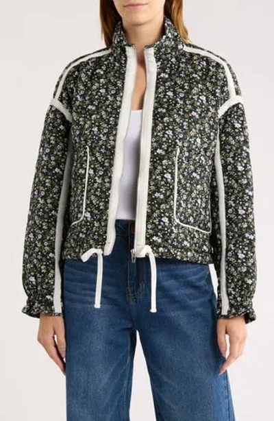 Blanknyc Cropped Quilted Jacket In Black