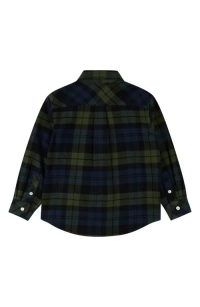 Brooks Brothers Plaid Long Sleeve Cotton Button-up Shirt In Blue