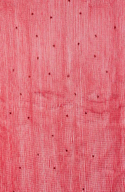 Vince Camuto Lurex Wrap Scarf In Red