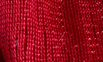 Vince Camuto Lurex Wrap Scarf In Red