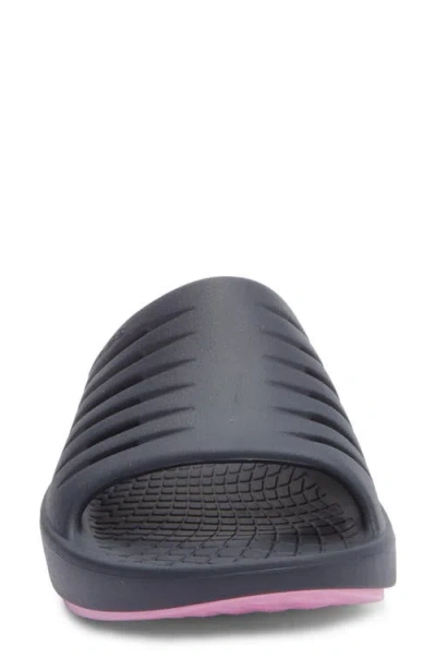 Skechers Go Recover Refresh Slide Sandal In Black