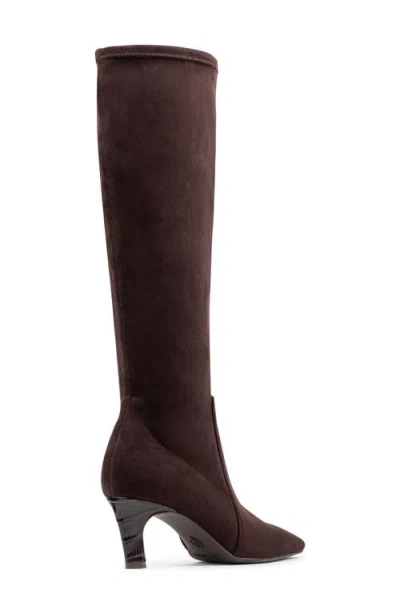 Donald Pliner Kitten Heel Knee High Boot In Brown