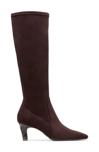Donald Pliner Kitten Heel Knee High Boot In Brown