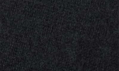 Amicale Wool & Cashmere Faux Shearling Lined Knit Baseball Cap In Black