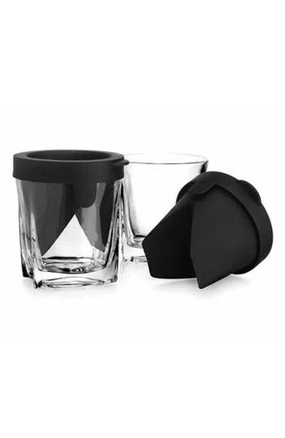 Godinger 4-piece Whiskey Mold Set In Black