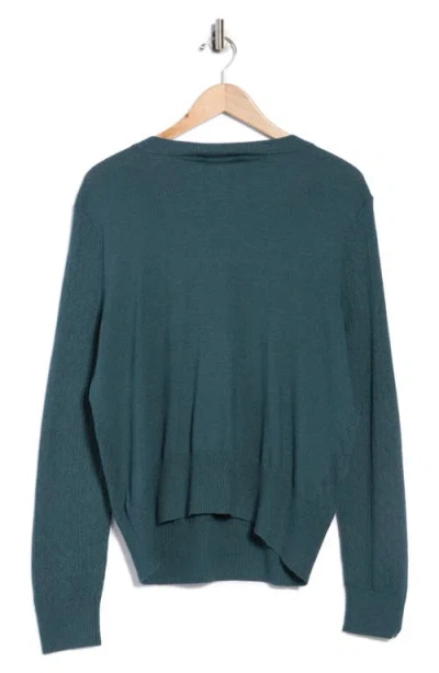 Dr2 By Daniel Rainn Pointelle Stitch Vintage Sweater In Green