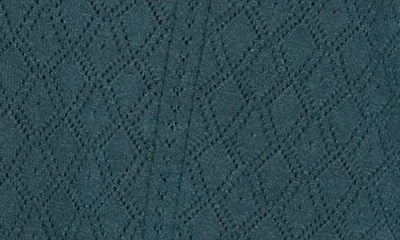 Dr2 By Daniel Rainn Pointelle Stitch Vintage Sweater In Green