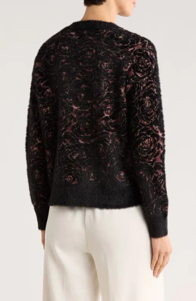 Dr2 By Daniel Rainn Yummy Eyelash Crewneck Sweater In Black