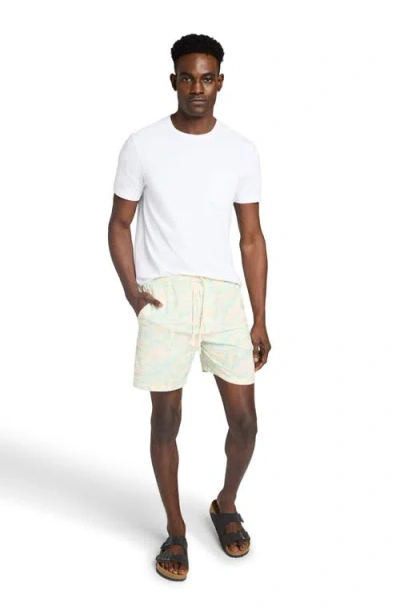 Faherty Shorelite Performance Swim Trunks In White