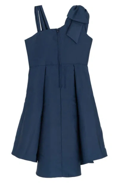 Rare Editions Kids' Mikao Bow Party Dress In Blue
