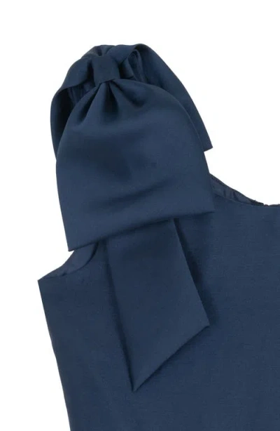 Rare Editions Kids' Mikao Bow Party Dress In Blue