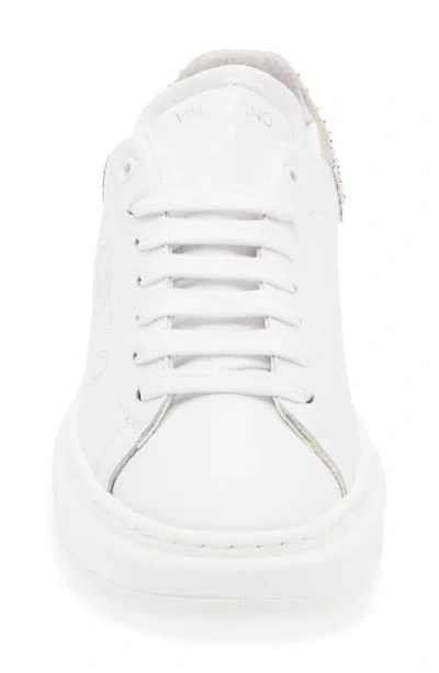 Valentino By Mario Valentino Fresia Sparkling Sneaker In White