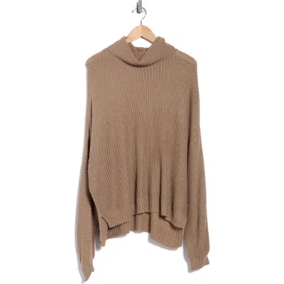 Splendid Turtleneck Sweater In Brown