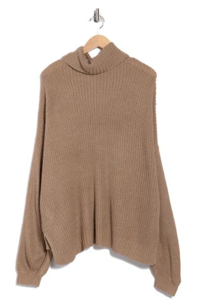 Splendid Turtleneck Sweater In Brown