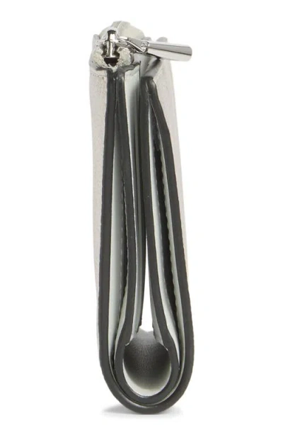 Kate Spade New York Ava Metallic Zip Bifold Wallet In Silver