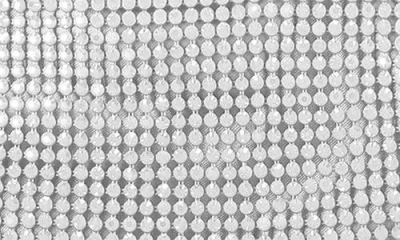 Jessica Mcclintock Julian Rhinestone Hobo Bag In Silver