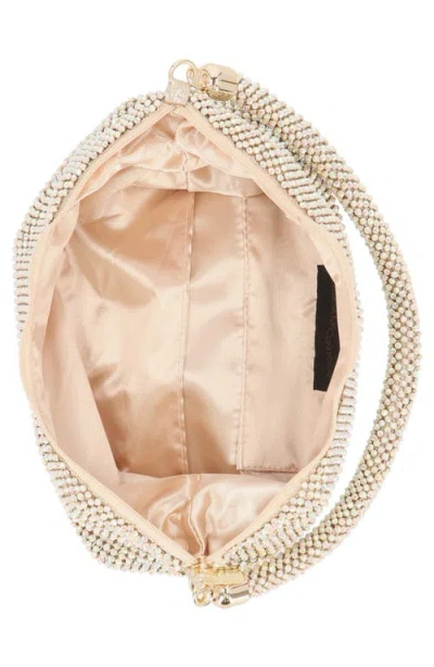 Jessica Mcclintock Julian Rhinestone Hobo Bag In Brown