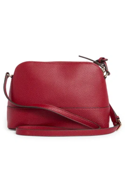 Kate Spade New York Southport Ave Hannah Leather Crossbody Bag In Burgundy