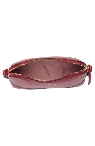 Kate Spade New York Southport Ave Hannah Leather Crossbody Bag In Burgundy