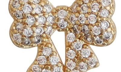 Panacea Set Of 2 Bow Stud Earrings In Gold