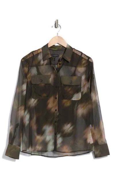 Rag & Bone Sonica Button-up Shirt In Black