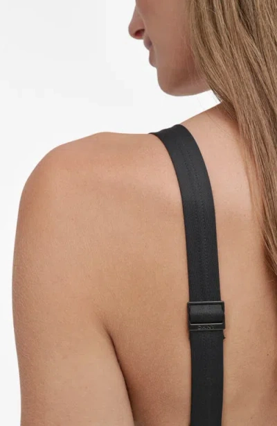 Dkny Starburst One-piece Swimsuit In Black