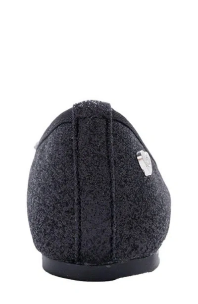 Bebe Kids' Glitter Ballet Flat In Black