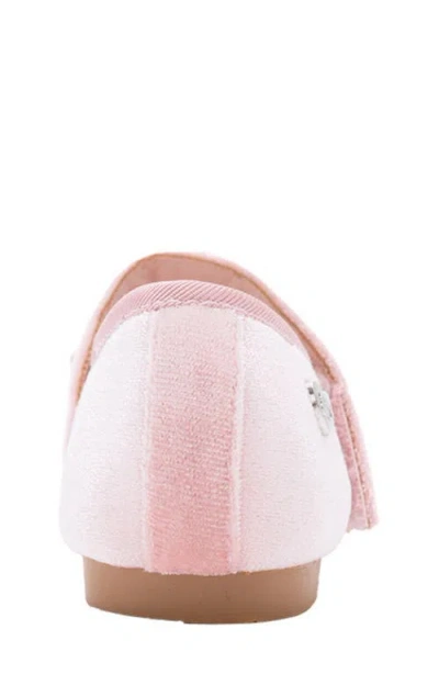 Bebe Kids' Embellished Bow Mary Jane Flat In Pink