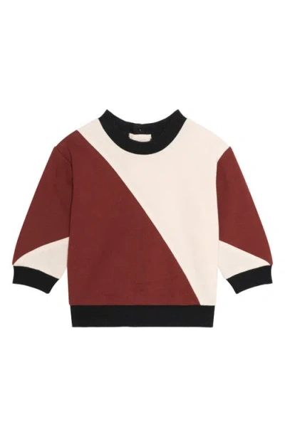 Pl Baby By Petit Lem Colorblock Top, Joggers & Beanie Set In Multi