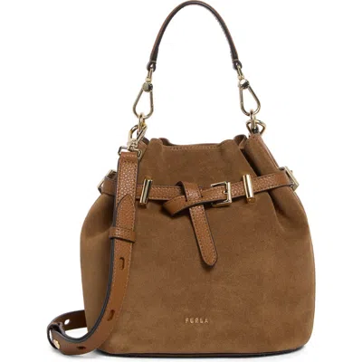 Furla Aura Mini Drawstring Bucket Bag