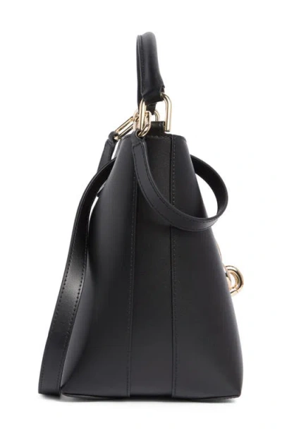 Furla Mianova Leather Bucket Bag In Black